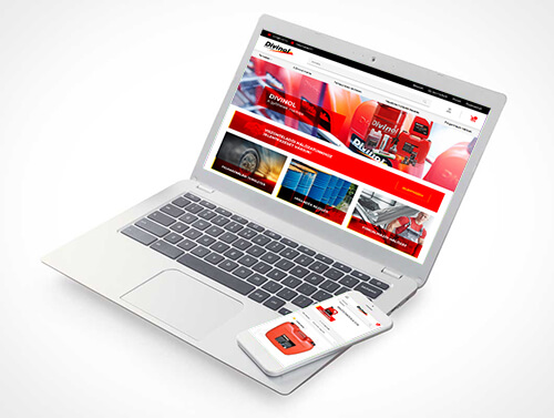Divinoloil.hu márka webshop felépítése. Webdesign, webfejlesztés, alapbeállítások Shoprenterben.